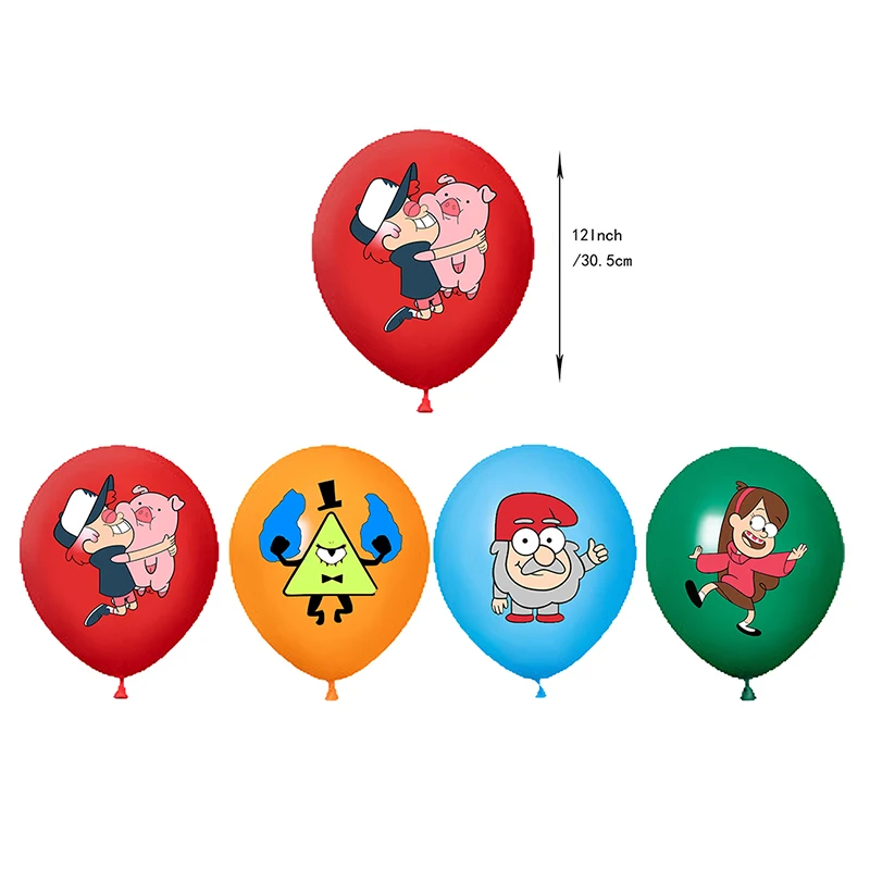 

Gravity Falls Balloon Boy Happy Birthday Party Supplies Bill Cipher Decoration Baby Shower decar