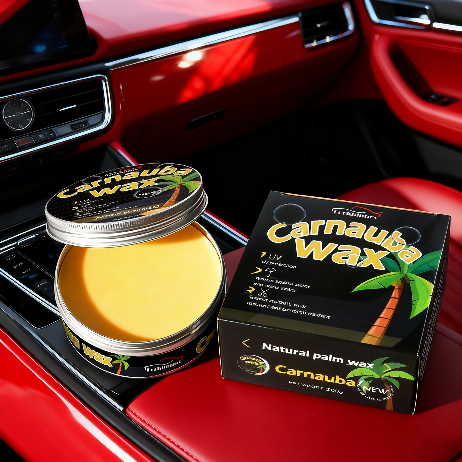 مجموعة طلاء كريستال شمع السيارة، طبقة شمع صلبة لامعة تغطي الطلاء، تركيبة طلاء السطح، طبقة مقاومة للماء لتلميع السيارات