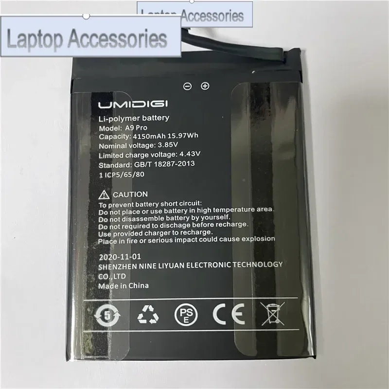 F HJ  NEW production date for UMIDIGI A9 pro battery 4150mAh NEW High Quality Battery Replacement + Tracking Number In Stock