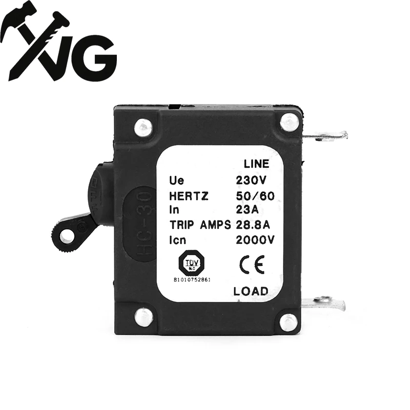 23A 230V AC Manual Reset On/Off CirNew cuit Breaker For 5KW Generator,Short Circuit And Overload Protection Of Circuit Equipment