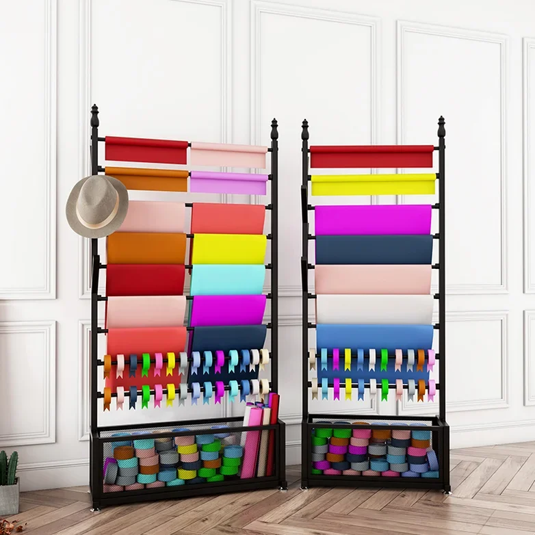 Flower Shop Display , Wrapping Paper Storage Rack, Ribbon Ribbon, Ribbon Rack, Scarf, Towel , Cloth