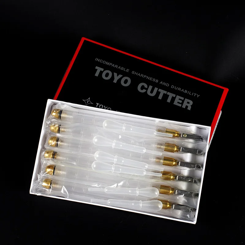 Professional 6PCS Toyo Glass Cutter Tc-17/30 Manual Glass Cutter Hand DIY Glass Tile Cutting Tool