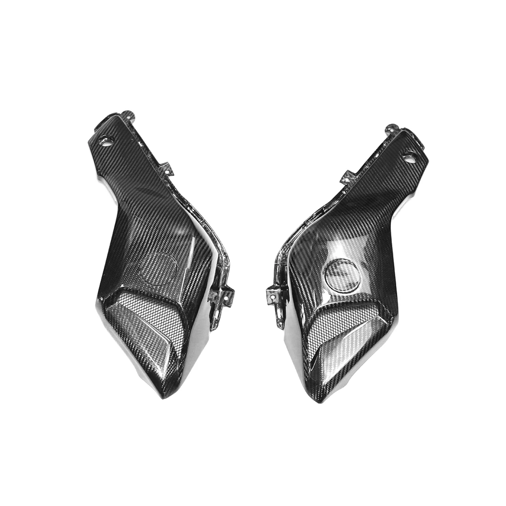 Panel de entrada de aire para motocicleta, protección de fibra de carbono 3k para Yamaha MT 07 FZ 07 MT07 FZ07 2014-2017