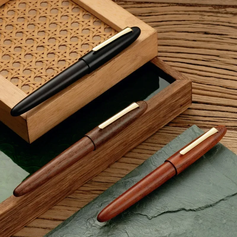Huashi Lai 207 North American Solid Wood 35 # Daming Sharp Adult Pen Student Writing Practice Gift Pen Can Replace Ink Bag