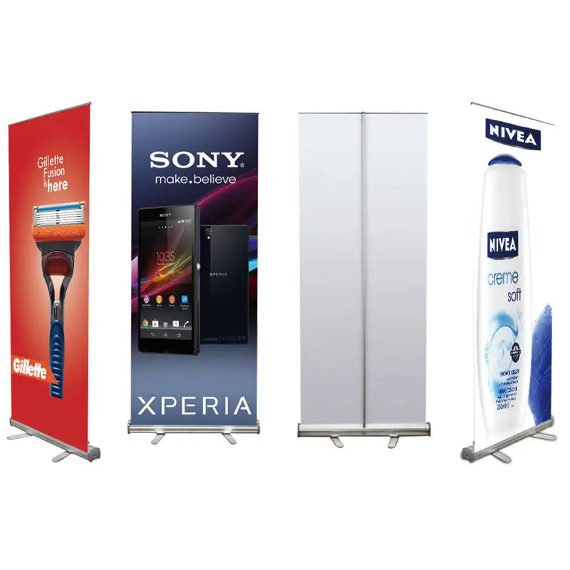 Fast shipping aluminum 80*200,60*160,85*200cm roll up banner, pull up banner for advertising display