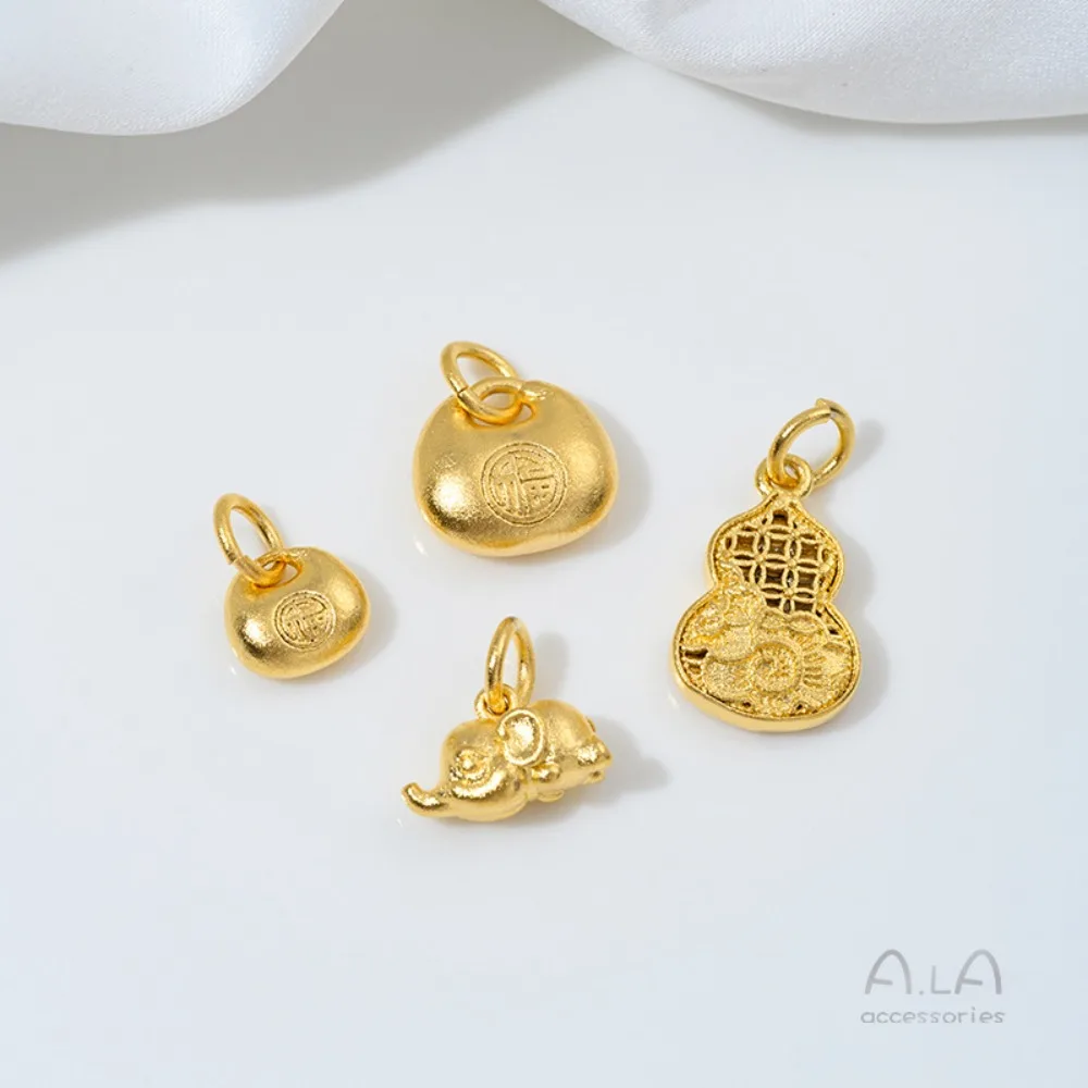 

Сильное сохранение цвета, Вьетнамский песок, золото, аксессуары для самостоятельного изготовления, Fu, брендовая тыква, счастливый кристалл, бисер, сделай сам, кулон ручной работы, материал