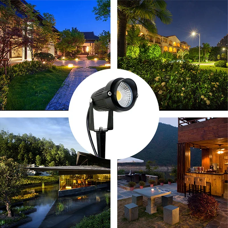 Imagem -05 - Impermeável Led Lawn Light Pátio Luzes Pátio Spotlight Lâmpada de Grama Paisagem Iluminação Árvores Montadasrefletor Rgb Impermeável Luz Verde Luz Amarela Luz do Pátio Iluminação Paisagística Luzes de Árvore