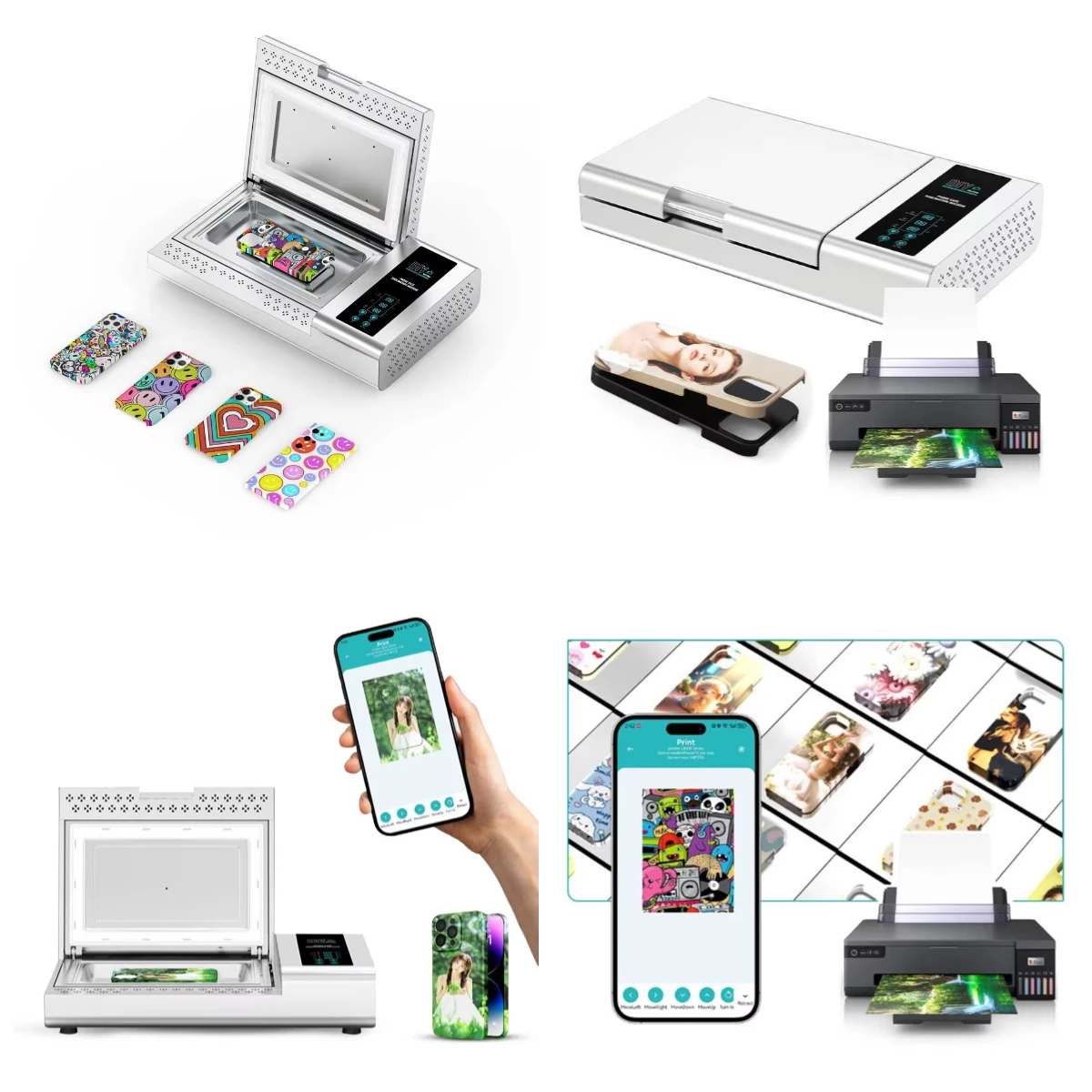 

WJW New Arrival TL-X9 Phone Case DIY Machine Phone Cover Printer 3D Sublimation Phone Cases for Printing Vending Machine