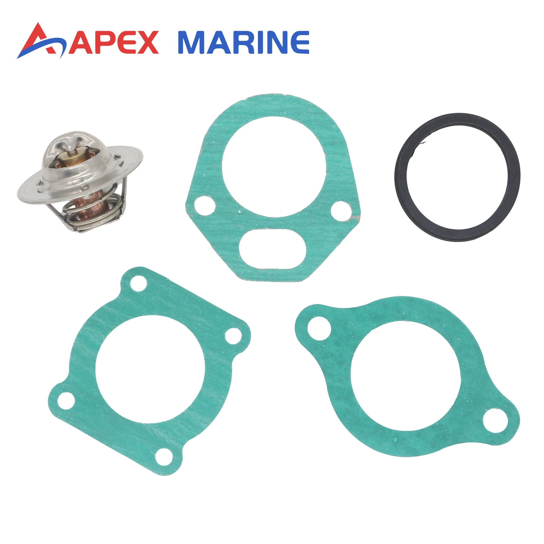 

Thermostat Kit 143°F 62°C for Volvo Penta AQ V6 V8 4.3L 5.0L 5.7L Fits 876305 875794 424299 Sierra 18-3662 Marine Part