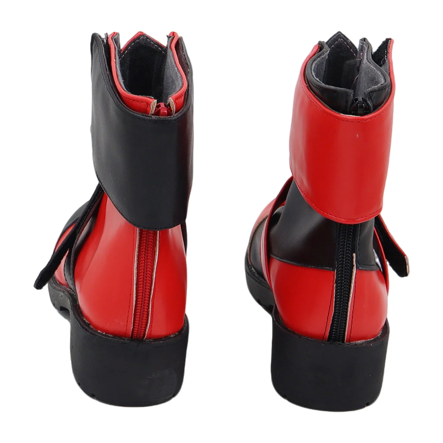 Harley Cosplay Shoes Red Black Quinzel Suicide Isekai Joker Girl Squad Boots Anime Halloween Custom made