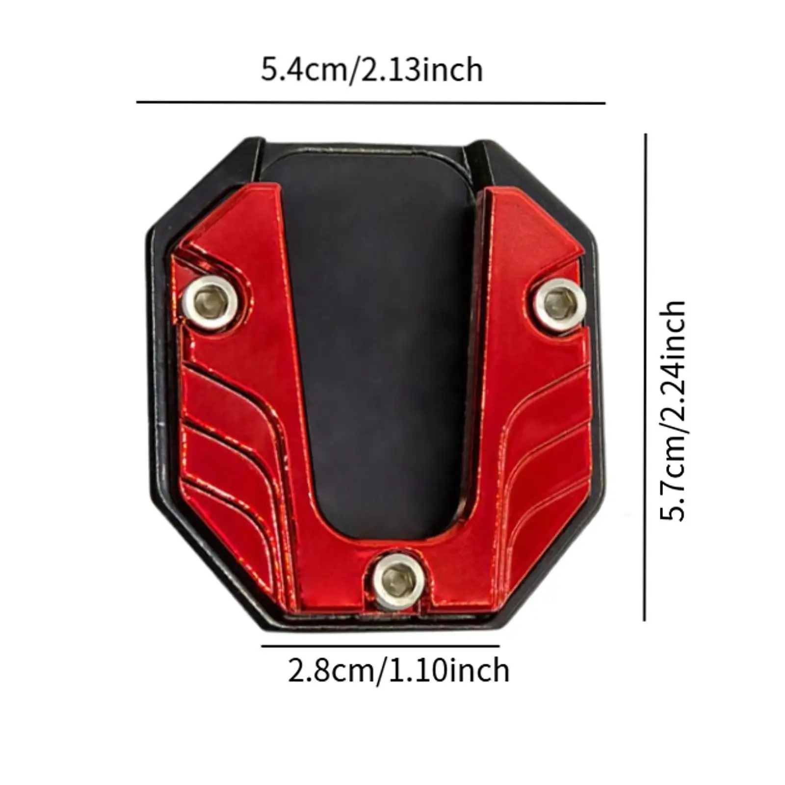 Generic Motorcycle Kickstand Pad Universal Replacement Parking Accessory Plate Sturdy Motorcycle Side Stand Plate Pad