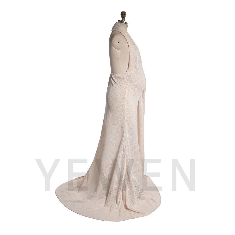 بسط الحياكة حورية البحر ملابس للحمل لالتقاط الصور الطفل البطن اطلاق النار فستان للنساء الحوامل لالتقاط الصور YW251028 #3