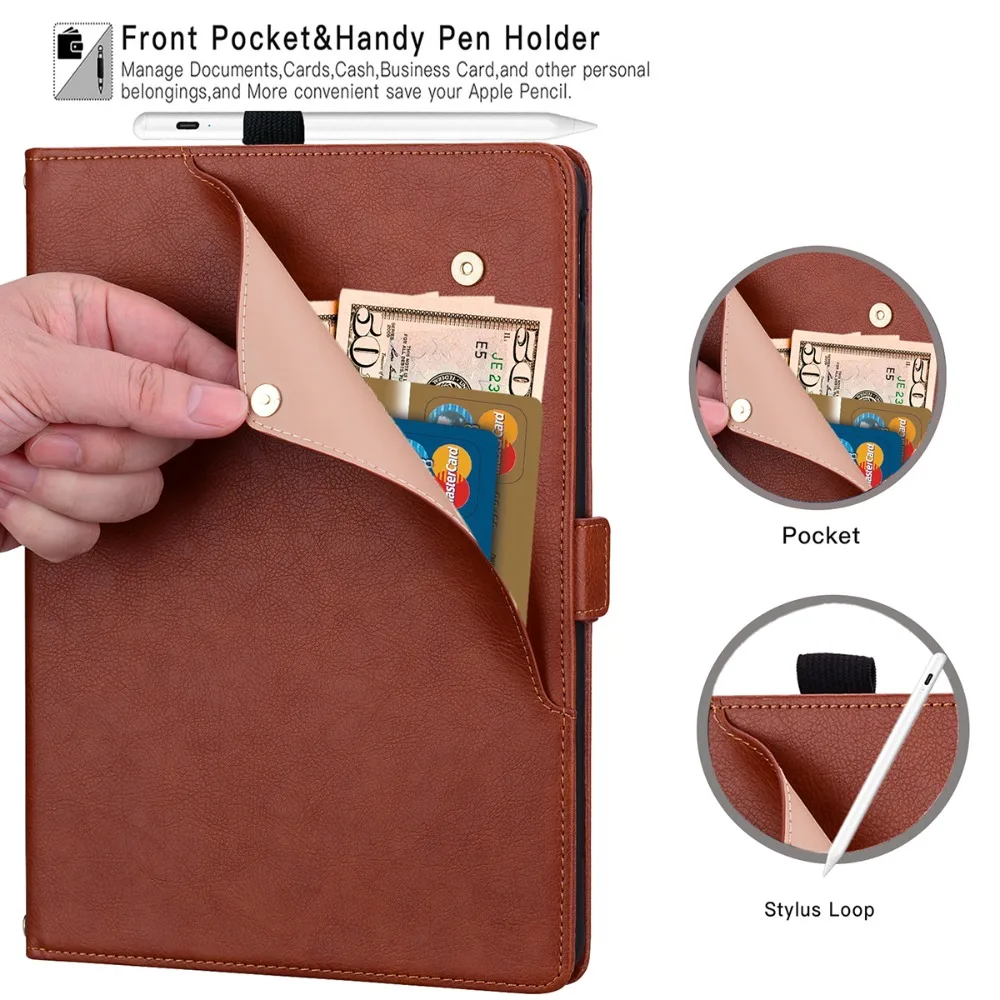 Business Wallet Table Cover Case For TECNO MegaPad SE 2 9.7 Inch T1002，Protective Flip PU Leather,TPU Back Cover,Easy to