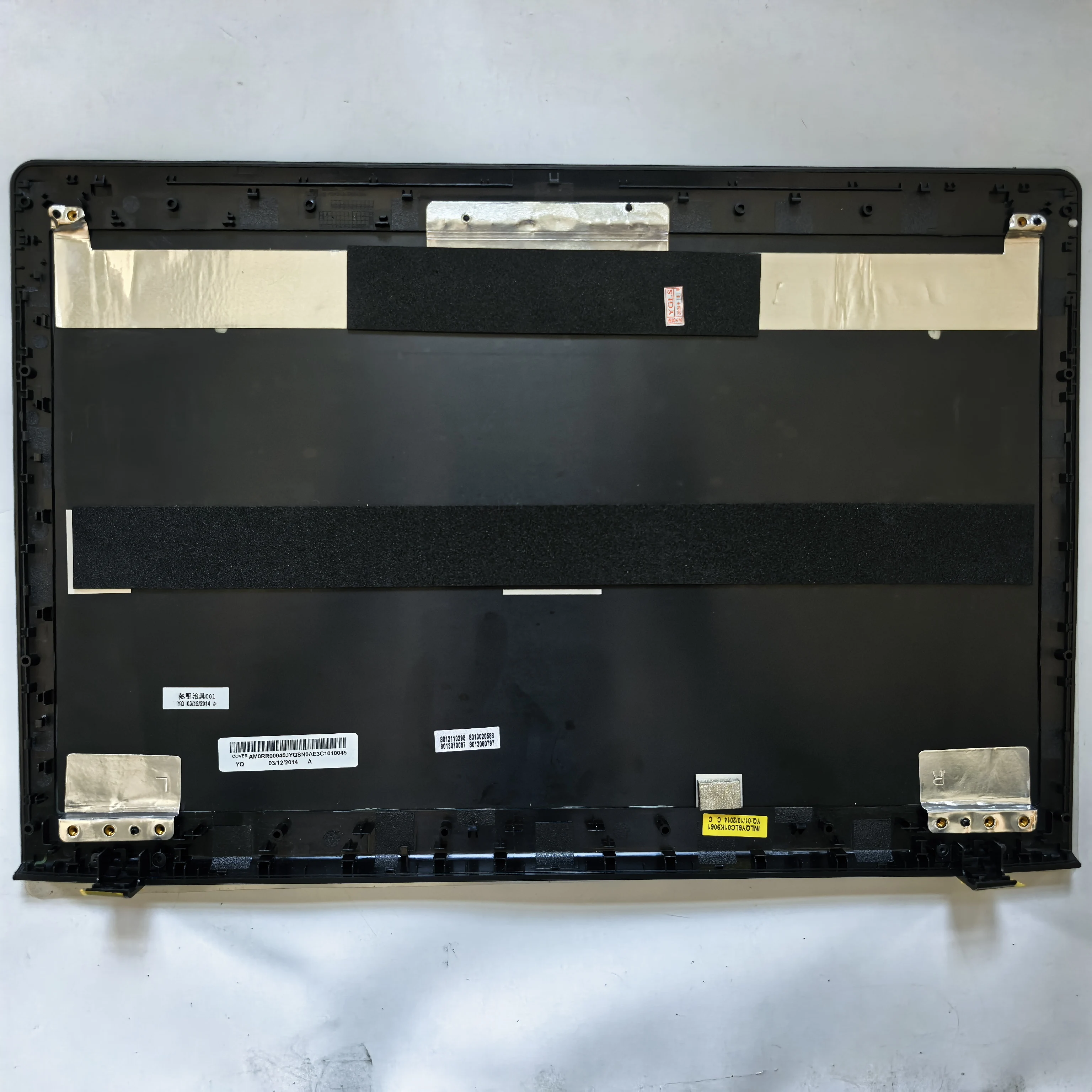 Black New laptop lcd back cover for  lenovo idedpad Y500 Y510P  AM0RR00040J