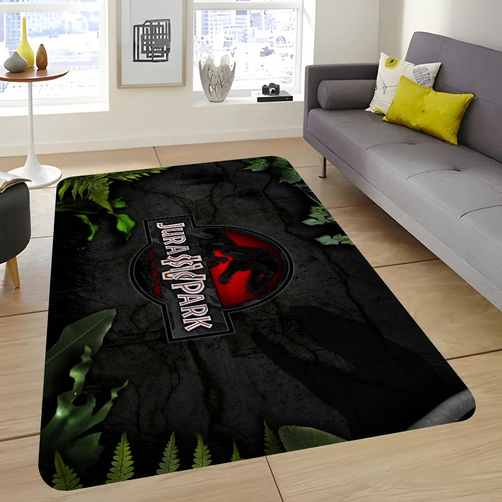 

3D мультяшный динозавр парка Юрского периода, коврик для ванной, украшение для детской комнаты, спальни, балкона, противоскользящий дверной коврик, коврик для гостиной