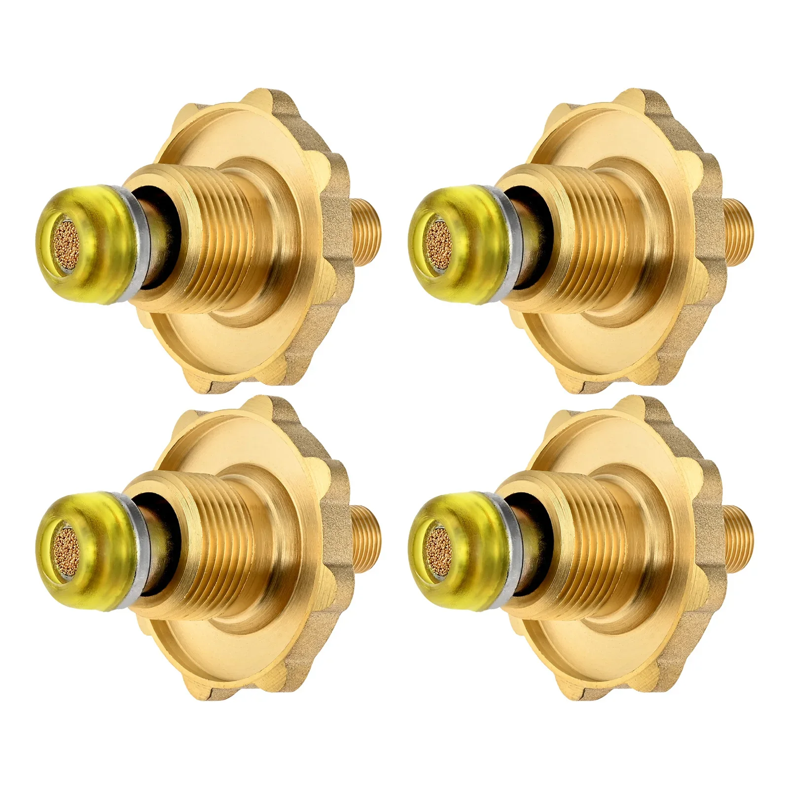 

4Pc Outdoor Camping Gas Tube Hose Adaptor Copper Liquefied Gas Tank Valve Adapter LPG Cylinders Pipe Connector for Cooking Stove