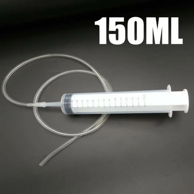 50/60/80/100/150ML Large Capacity Plastic Syringe Reusable Washable Pump Syringe Measuring Suction Injector for Oil Fluid Water