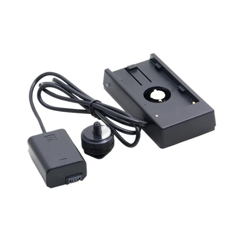 NP-FW50 Dummy Battery to NP-F NP-F970 Battery Adapter Hot Shoe Mount Plate 1/4 for Sony DSC-RX10 II III IV A7R A7S A7RII