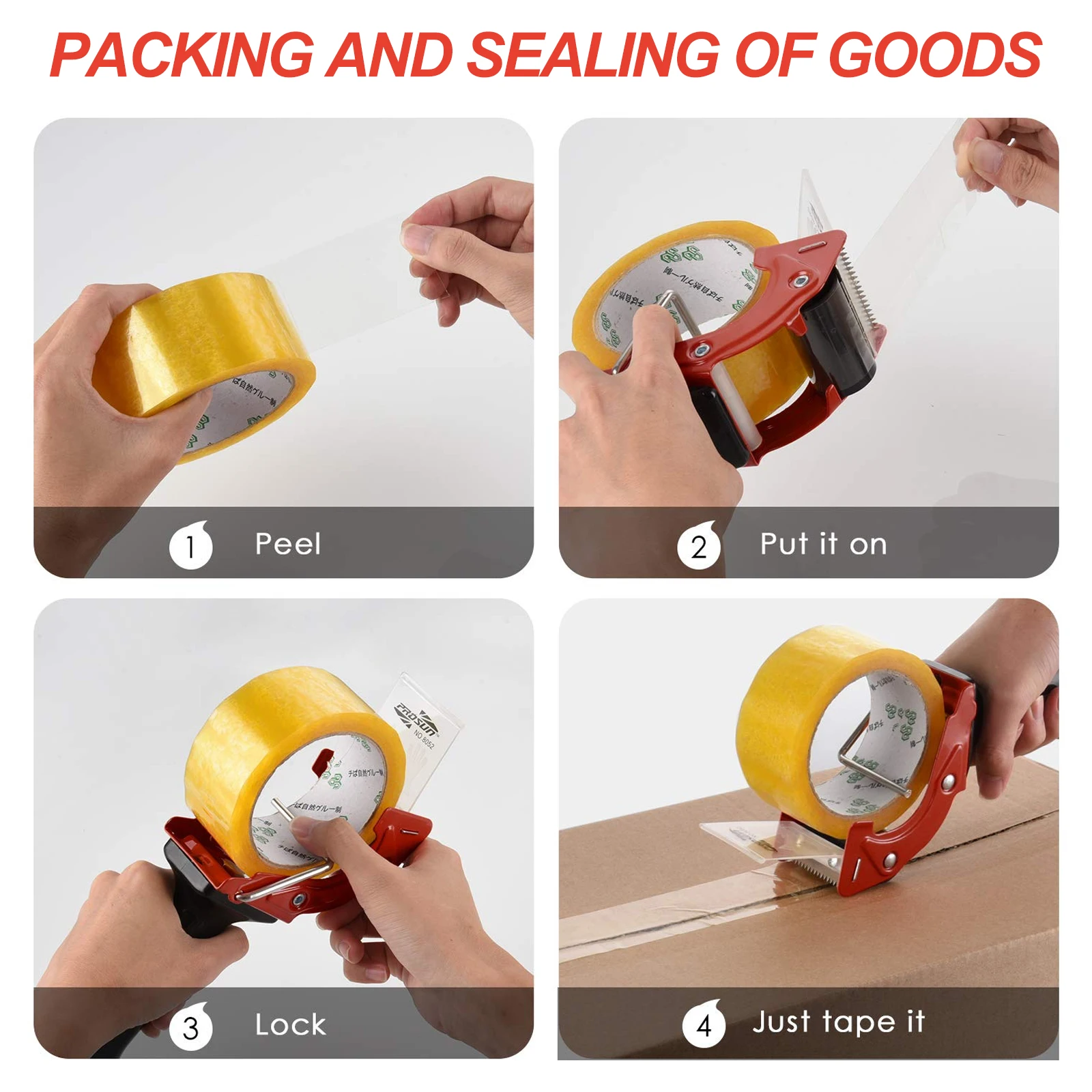 1pc Mini Metal Packaging Dispenser Handheld Sealing Cutter Warehouse Tool Lightweight Ergonomic Design Tape Cutting Tool