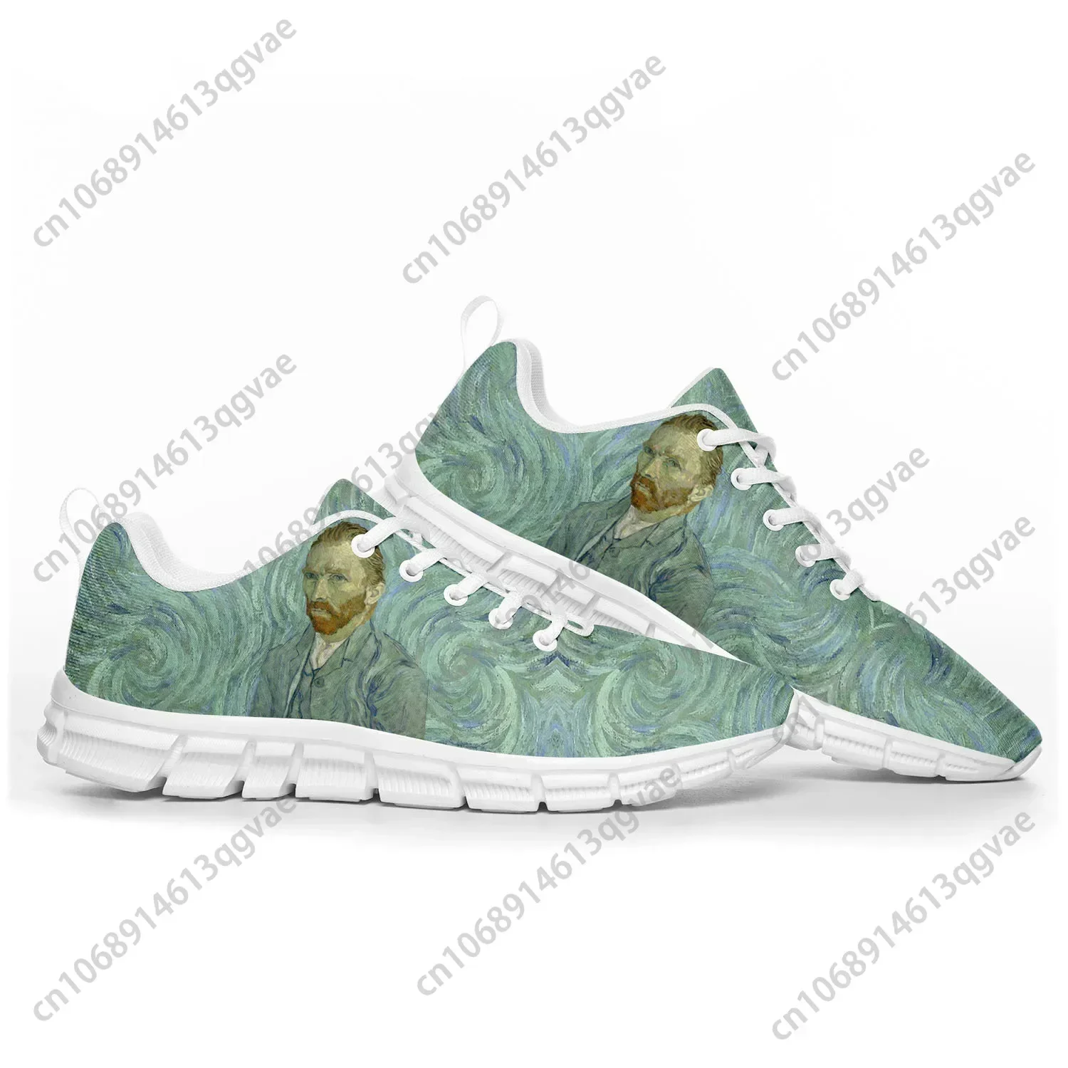 Van Gogh Oil Paint Self Portrait Sports Shoes Mens Womens  Sneakers Custom High Quality Casual Couple Shoe