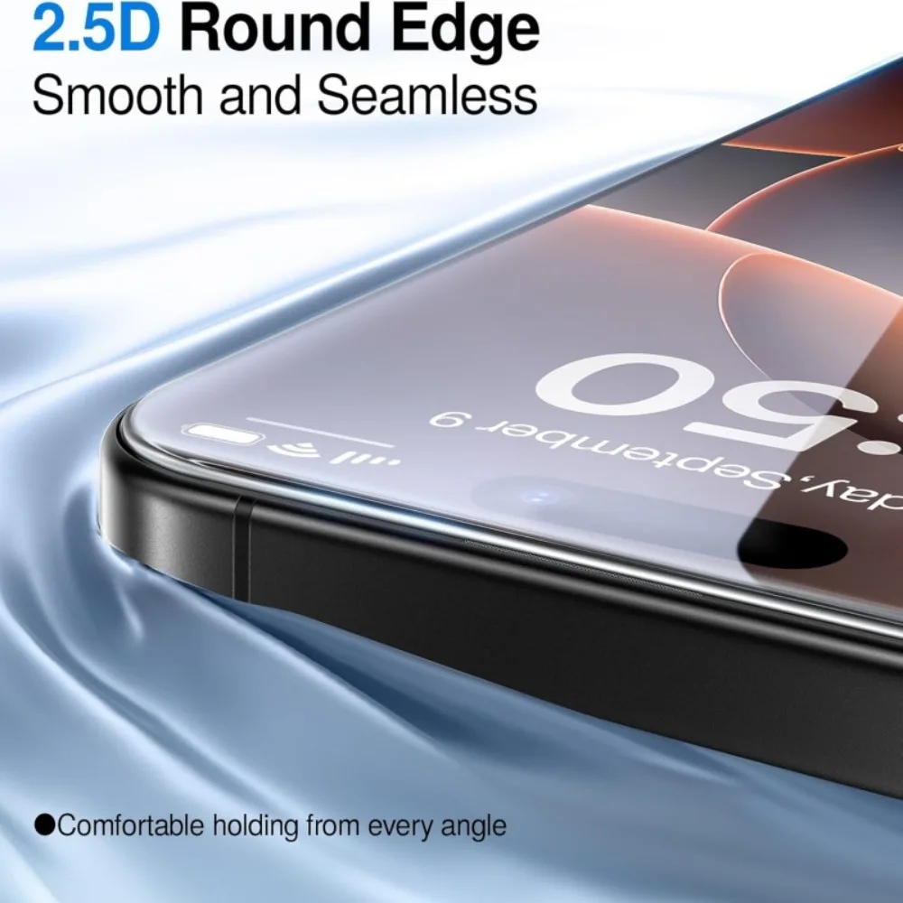 2 قطعة واقيات الشاشة آيفون 11 12 13 14 15 16 17 برو ماكس الزجاج المقسى آيفون 14 15 16 زائد 16e XR XS ماكس فيلم زجاجي #5