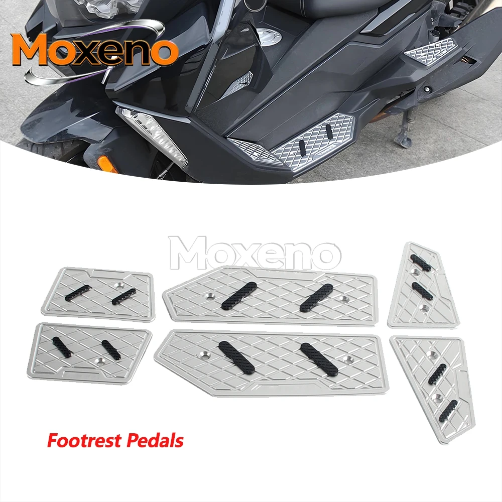 

1set Modified Foot Pedal Motorcycle Anti-Slip Foot Pegs Footrest Aluminum For For BMW C400GT 2018 2019 2020 2021 2022 2023 2024
