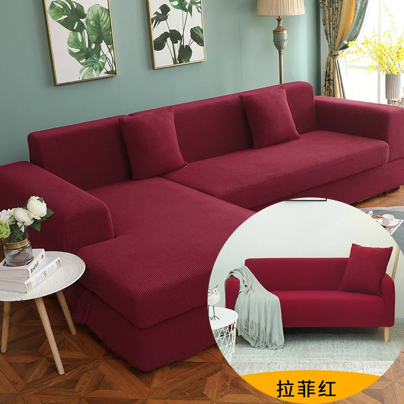 Stretch Full Cover Sofa Slipcover In Fleece Blend Zippered Fit S To Xl Size Ranges Chaise Combinations Sectional Home Sofas