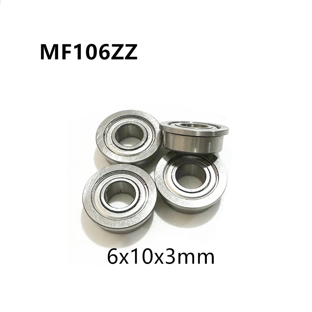 미니어처 깊은 홈 볼 베어링, 플랜지 베어링, MF106ZZ, F676ZZ, 6x10x3mm