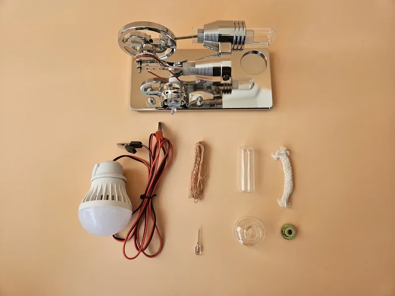Stirling generator model physics science and education experimental toy