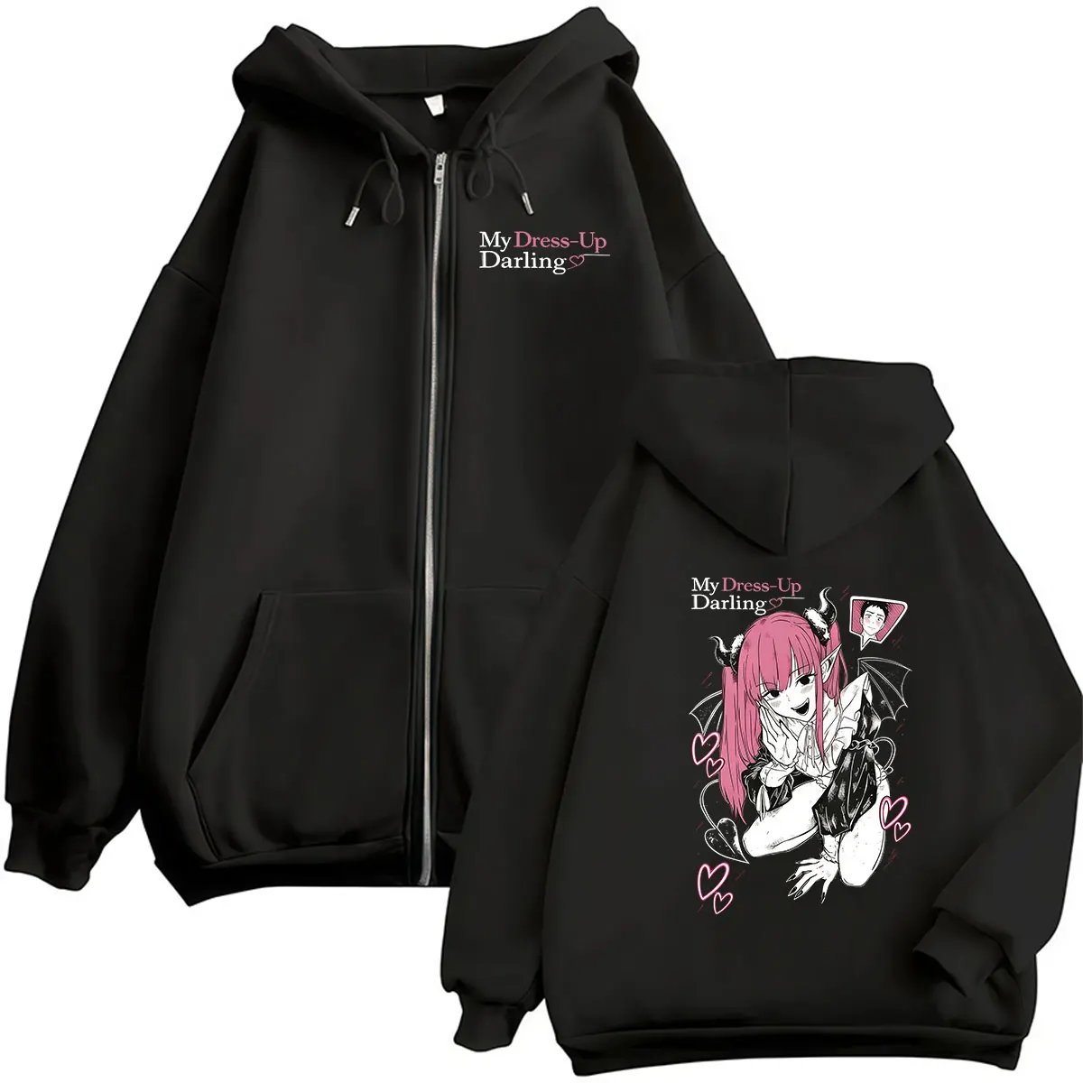 Anime Marin Kitagawa My Dress Up Darling Zipper Hoodie Men Women Kawaii Clothing Pullover Sweatshirt Long Sleeve Jacket Hoodies
