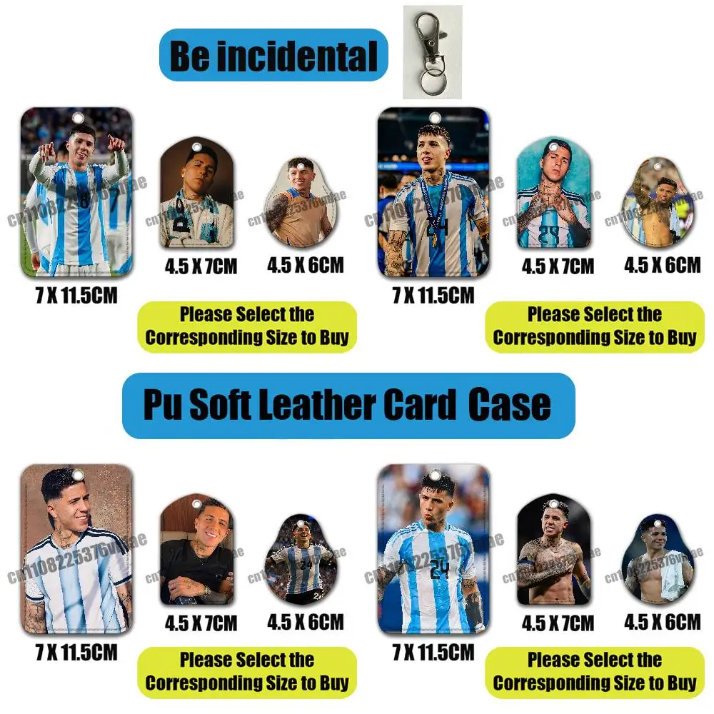 For E-Enzo F-Fernandez For Air Tag Case Card Sleeve Holder ID Credit Bank Access Keychain For AirTag Case