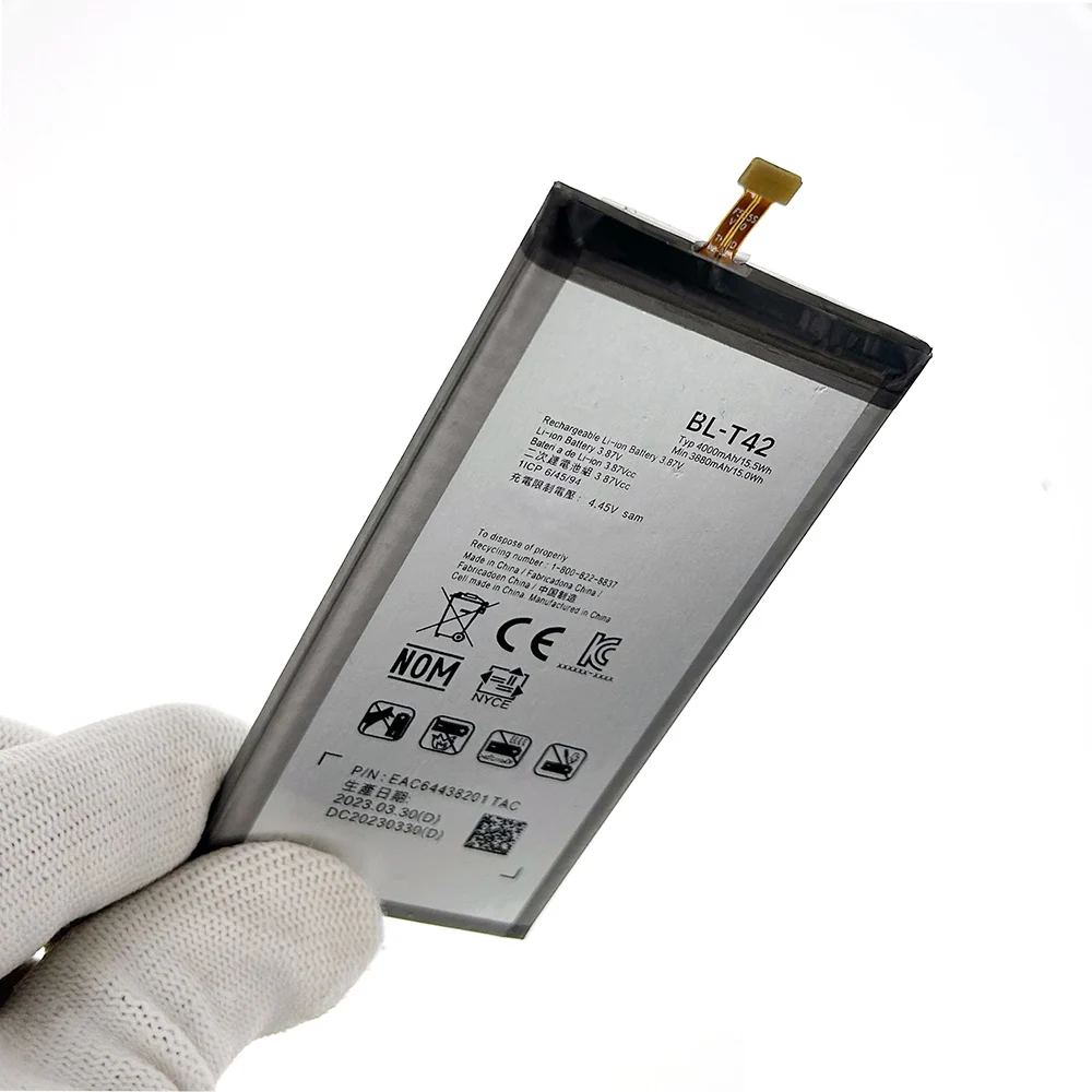 Original BL T42 Replacement Battery For LG V50 ThinQ 5G LM-V500 V500N V500EM V500XM BL-T42 Large Capacity Batteries+Free Tools