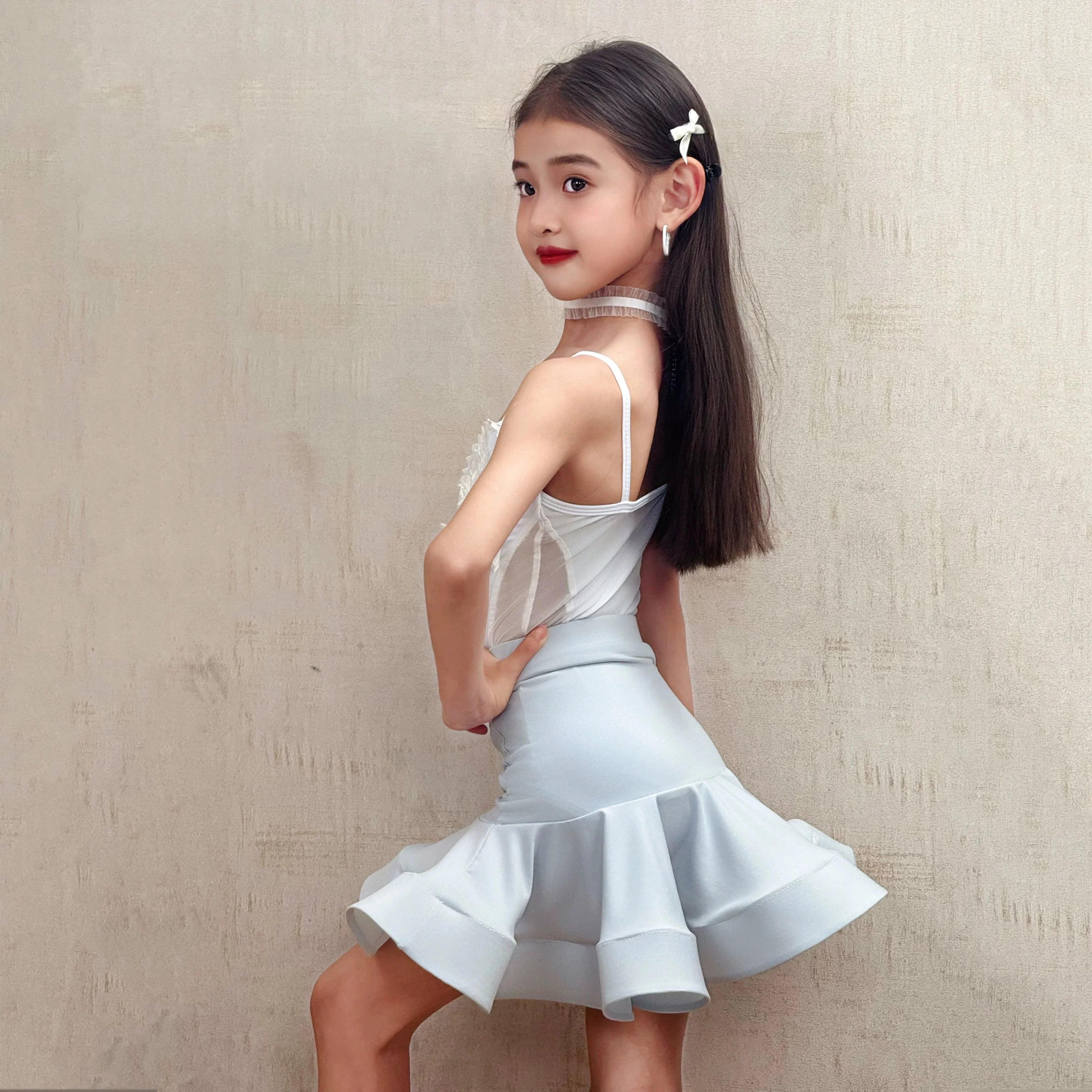 Latin Dance Practice Suit Girl Adult Women Latin Competition Dance Suit latin Two Piece Girl Tango Samba Rumba Dance Dress