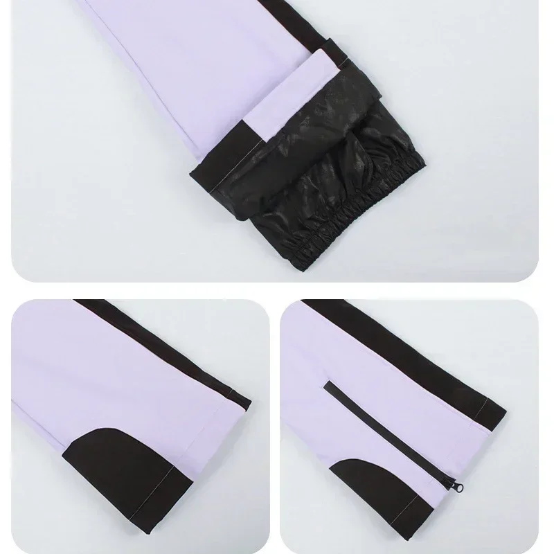Ski One Piece Strap Pants New Women Outdoor Waterproof Elasticity Skiing Snow Pants Winter Warm Breathable Snowboard Trousers