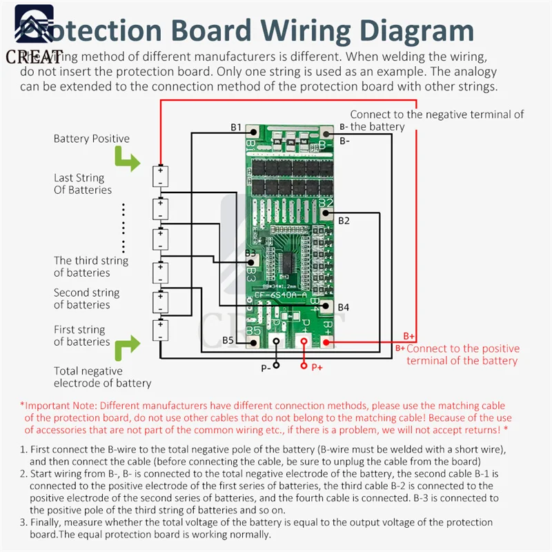 6S 24V 40A 20A 18650 Li-Ion Lithium Battery Poretect Board Solar Lighting ternary Bms Pcb With Balance For Ebike Scooter