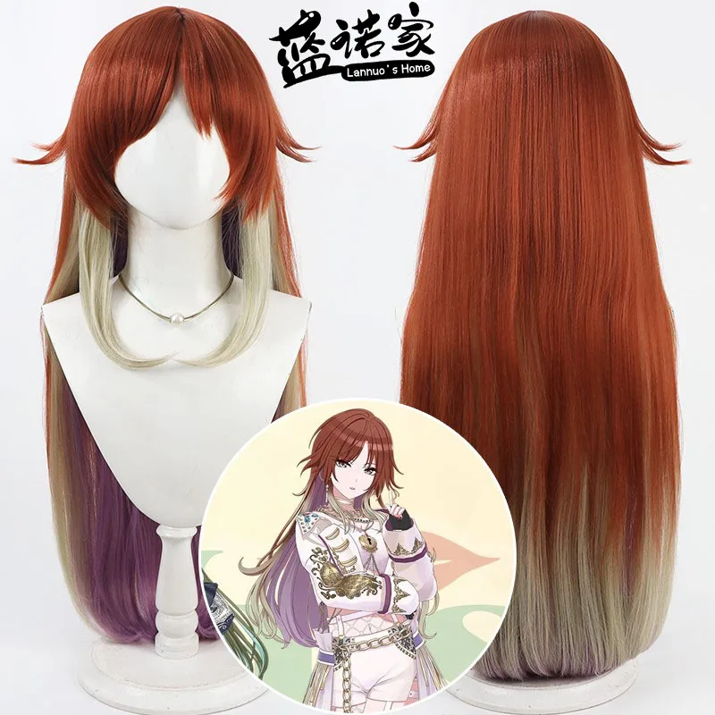 

Игра THE IDOLM@STER SHINY Aketa Mikoto, парик для косплея, реквизит для Хэллоуина, синтетические волосы, термостойкое волокно + шапочка для парика