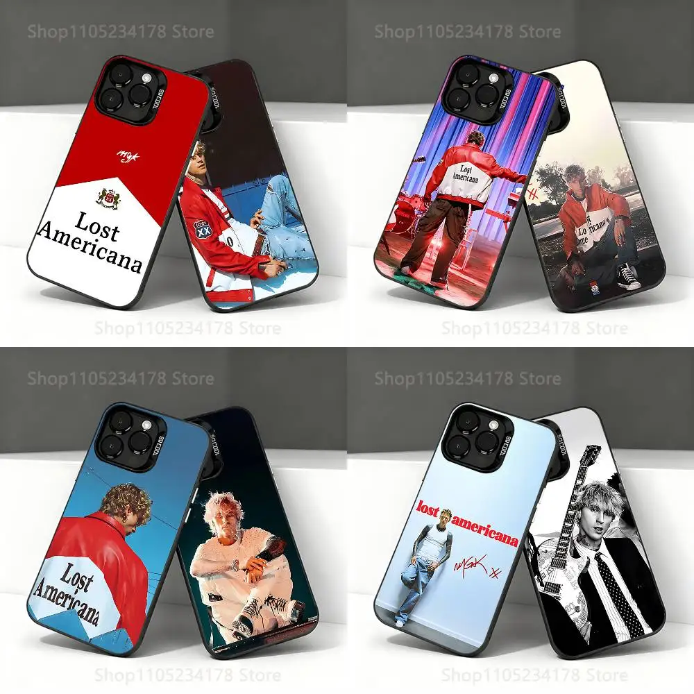 

Phone Case For iPhone 17,16,15,14,13,12,11,Pro,Max,Plus,E,Air,Mini MGK LOST A-AMERICANA Black IMD Cover
