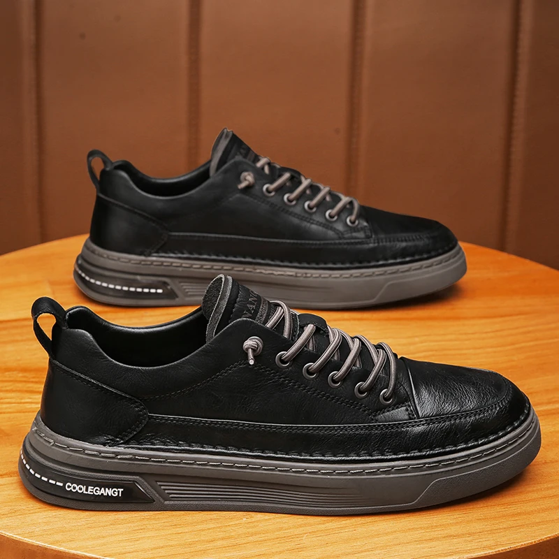 

Men's Low Top Skate Shoes Causal Dress All-Weather Breathable Lightweight Non-Slip Sneakers Comfort Fit Walking Shoes for Male