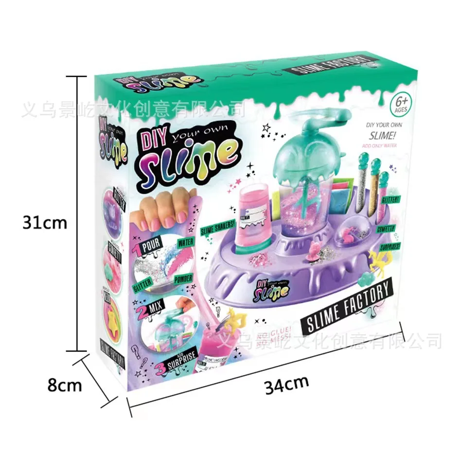 Slime Making Kits Science Experiments Kit DIY Glitter Slme Magic Making Polymer Clay Powder for Kids Antistress Toys Gifts