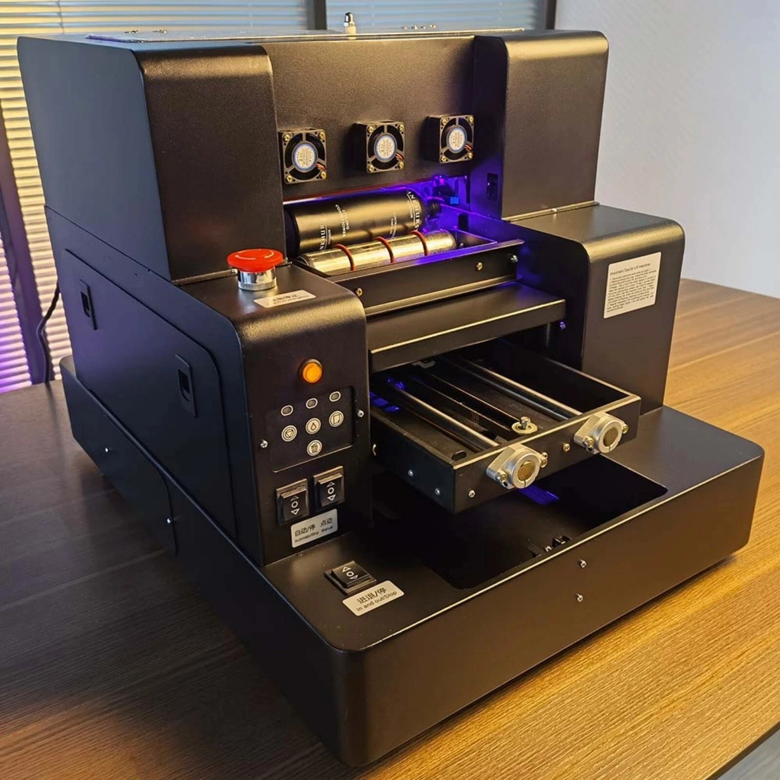 أداة آلة الطباعة المسطحة الأوتوماتيكية ذات 6 ألوان للأشعة فوق البنفسجية مقاس A4 #3