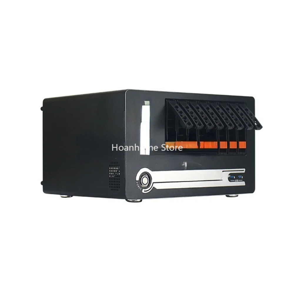 

Hot Sale Swap NAS 8 HDD Tooless Bays Case for Cloud Date Storage Optional USB3.0 Support M-ATX Motherboard