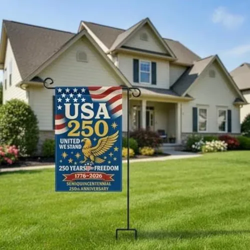 Years America Garden Flag House Outdoor Decor Patriotic USA Double S UUI GGX