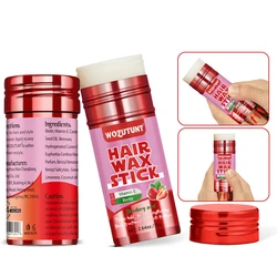 Styling Hair Wax Stick Moisturizing Smoothing Solid Wax Dry Frizzy Broken Hair Fixing Cream Create Texture Hairstyle Hair Pomade