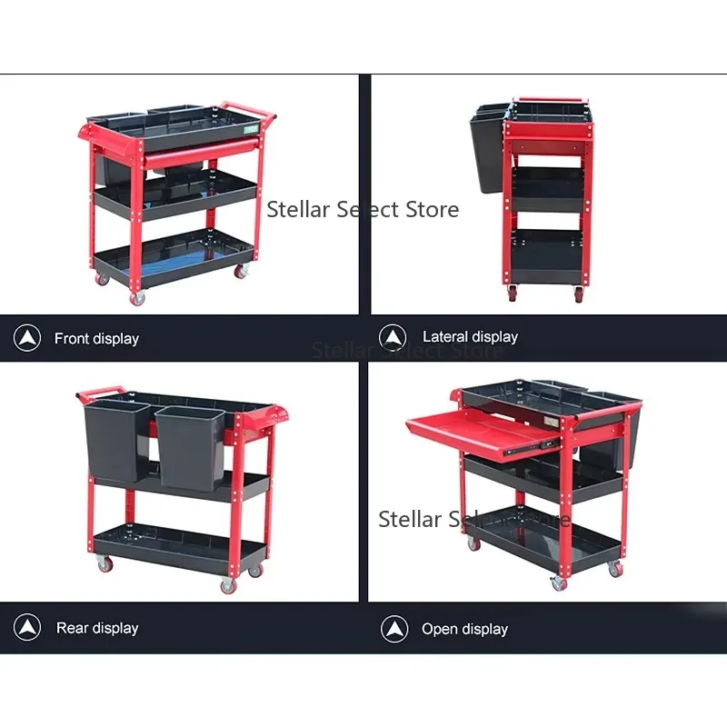 LAOA ABS chariot chariot à outils chariot à outils 4 couches avec roues universelles sans outils Splendor LaoA