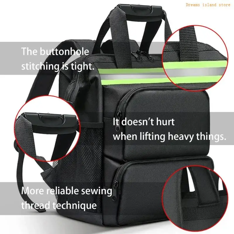 Zaino per sacchetti per utensili resistenza con design ergonomico per operatori edili HX6C