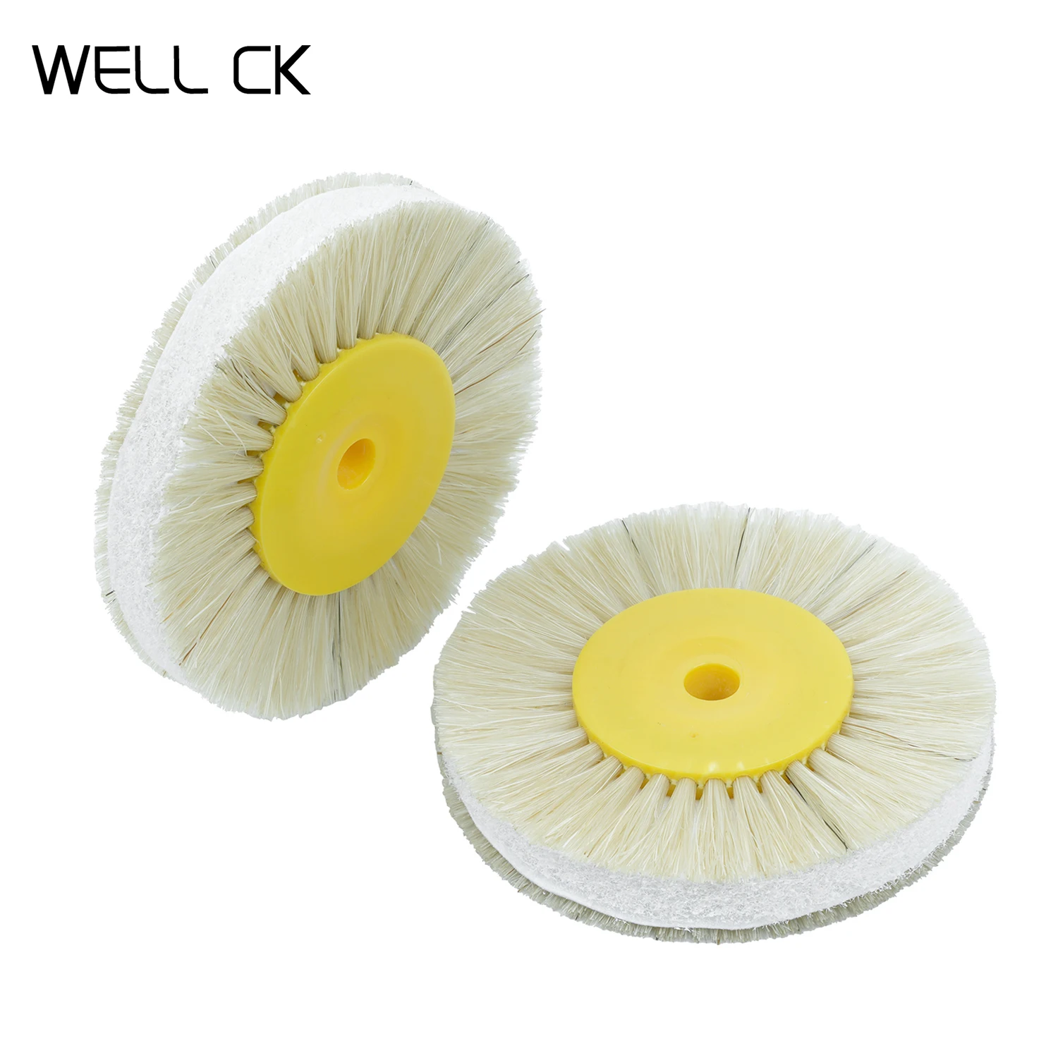 2pcs Dia 80mm Dental Laboratory Lab Tools Materials Latch Polishing Brush Wheel Rotary Plastic White Stiff Buff