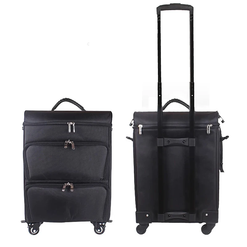 

Multifunction Trolley Cosmetic Luggage,Nails Makeup Toolbox Rolling Suitcase, Beauty Tattoo Box Trolley large capacity Luggage