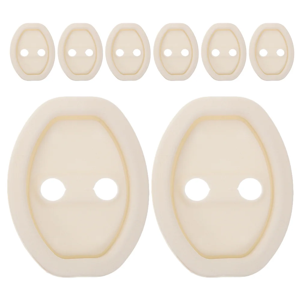 

8Pcs Car Door Lock Protective Covers Silicone Shock Absorber Pads Car Door Latch Protector Anti-Scratch Shock Absorbers