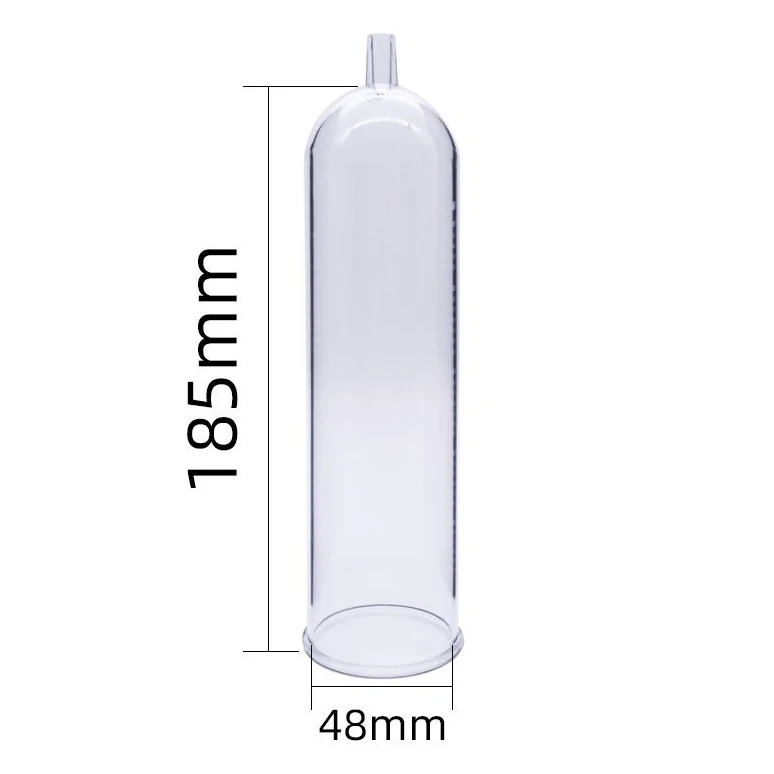 Men Vacuum Pump Replacement Kit with Transparent Acrylic Cylinders, Gauge Head, Extension Sleeve and Flexible Connector Hose view 6