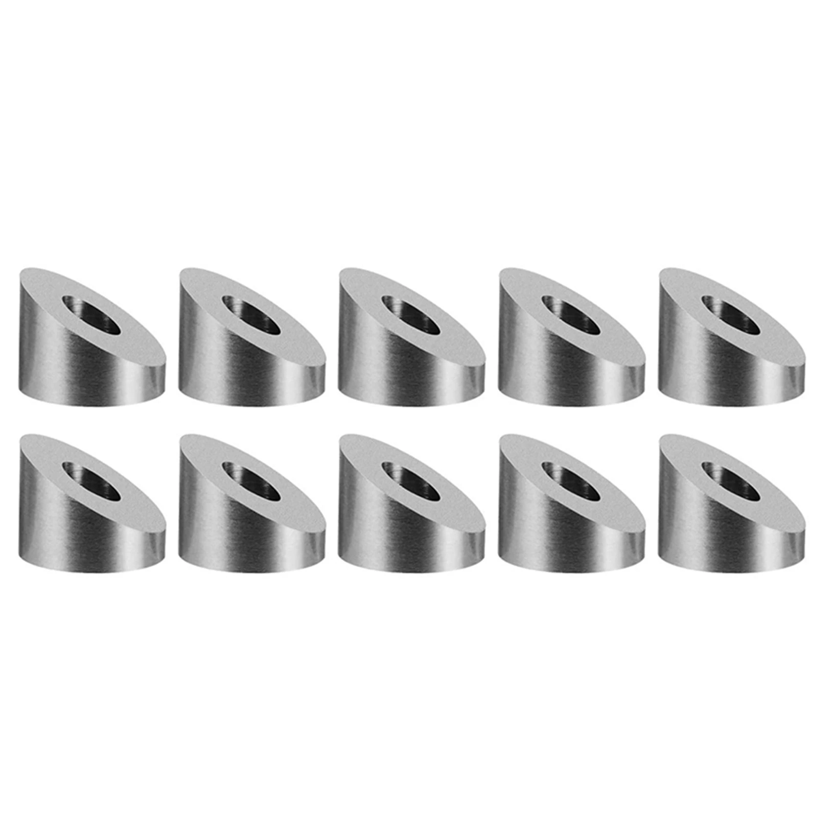ABCA-T316 Stainless Steel 1/4 Inch 30 Degree Angle Beveled Washer For 1/8 Inch To 3/16 Inch Deck Cable Railing Kit(30 Pcs)